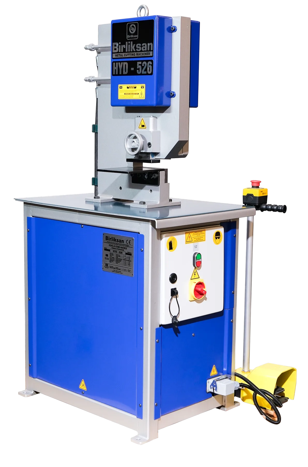 HYD-526 Hidrolik İnşaat Demiri ve Lama Kesim Makinesi